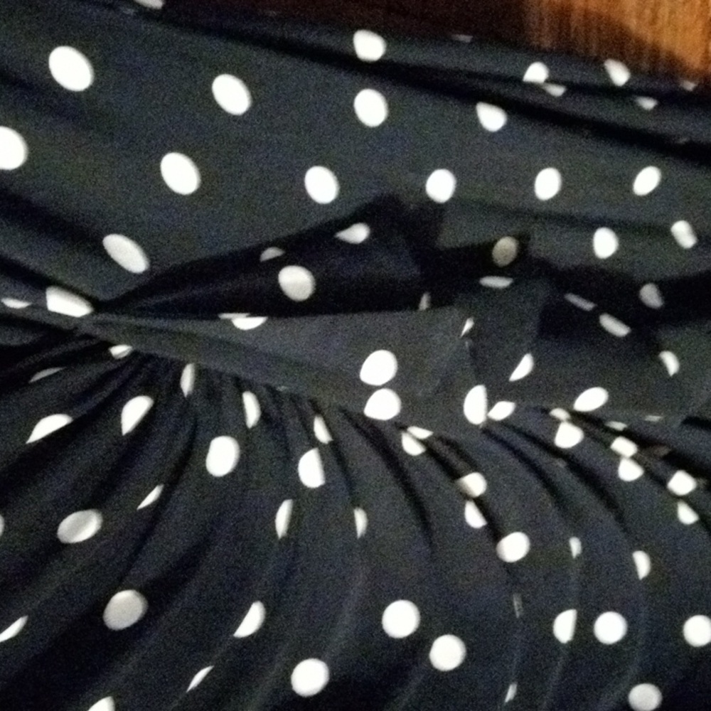 Blue Polk's dot dress American Living Dress - Picture 3 of 3